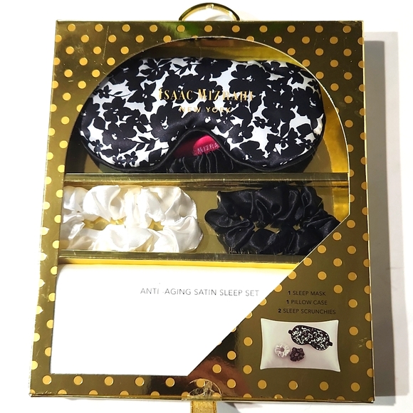 NEW! Isaac Mizrahi Anti-Aging Satin Sleep Set - Picture 4 of 8